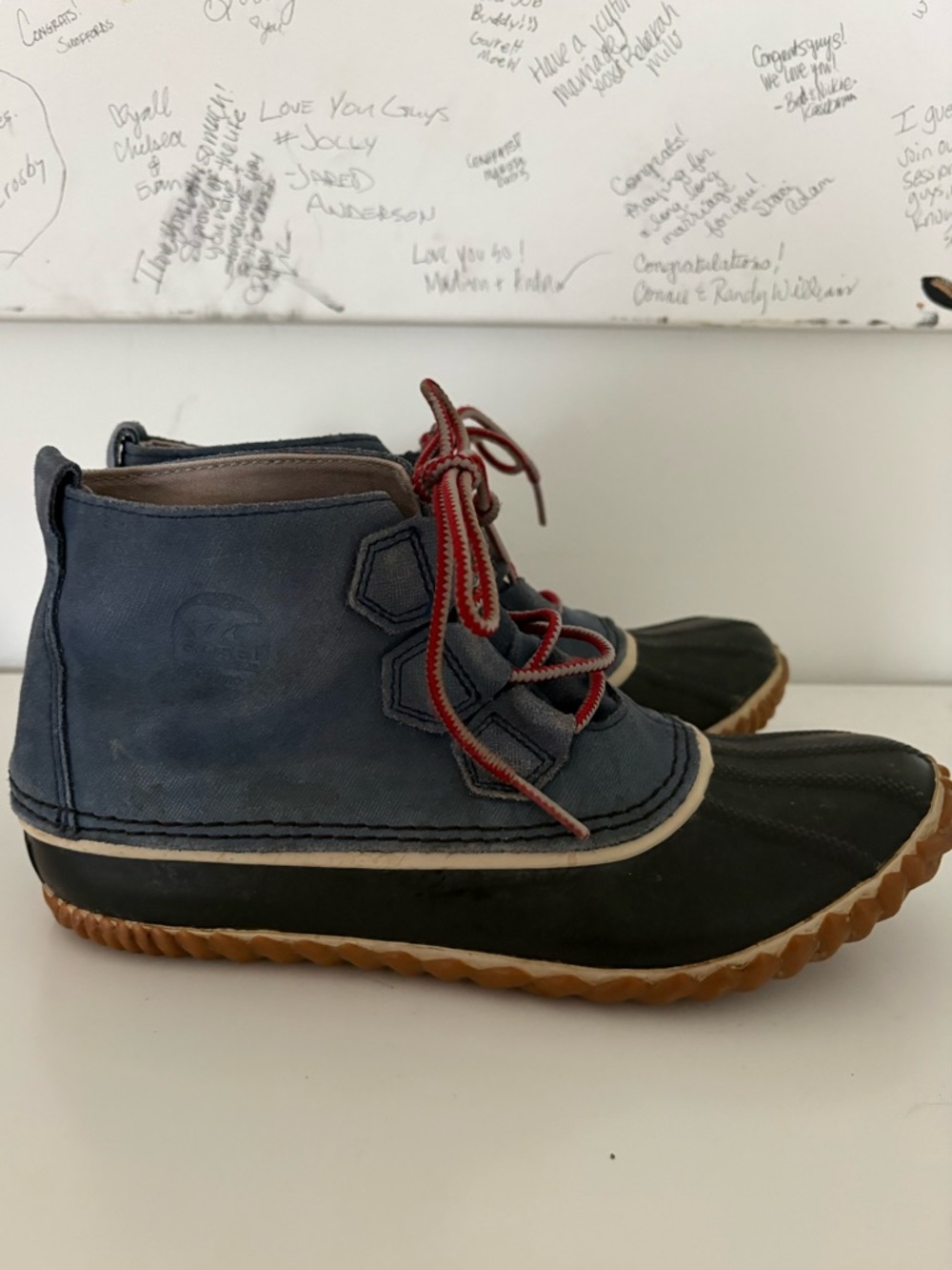 Sorel | Out N About Blue Waterproof Ankle Duck Boots Womens NL2339-478